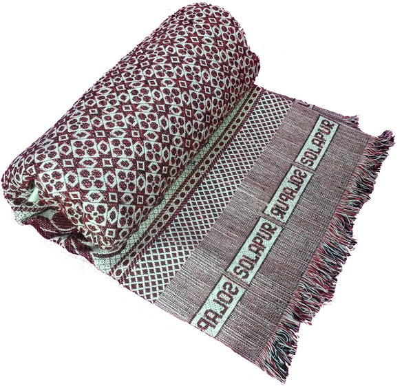 Solapuri Chadar / Single Size Cotton Blanket, Daily use : Red