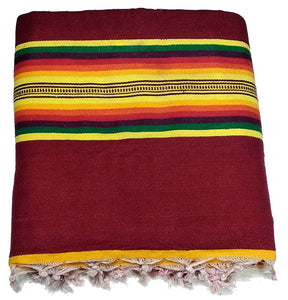 Solapuri Satranji / Cotton spread sheet Extra Large size : Maroon Color