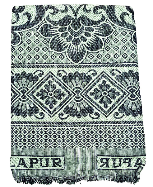 Cotonine, Cotton Single Size Solapur Chaddar Blanket, Light Weight Multicolor Pack of 4