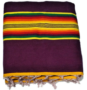 Solapuri Satranji / Cotton spread sheet Extra Large size : Purple Color